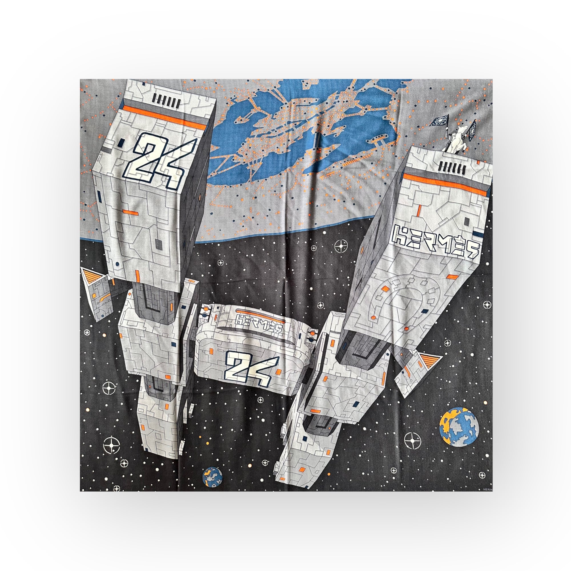 Hermès Odyssey - FOULARD HERMES 100 CM - CACHEMIRE & SOIE