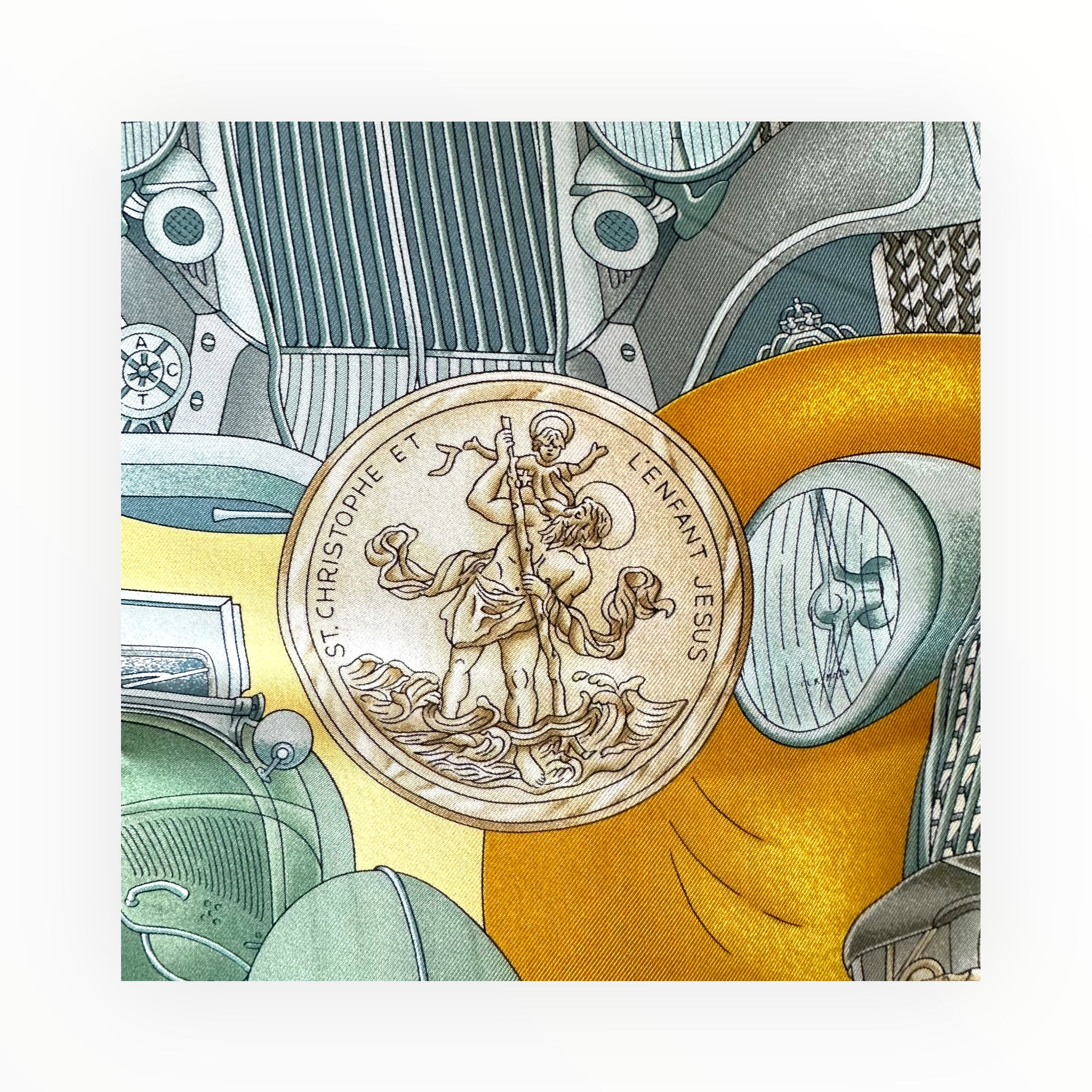 Automobile - FOULARD HERMES 90CM