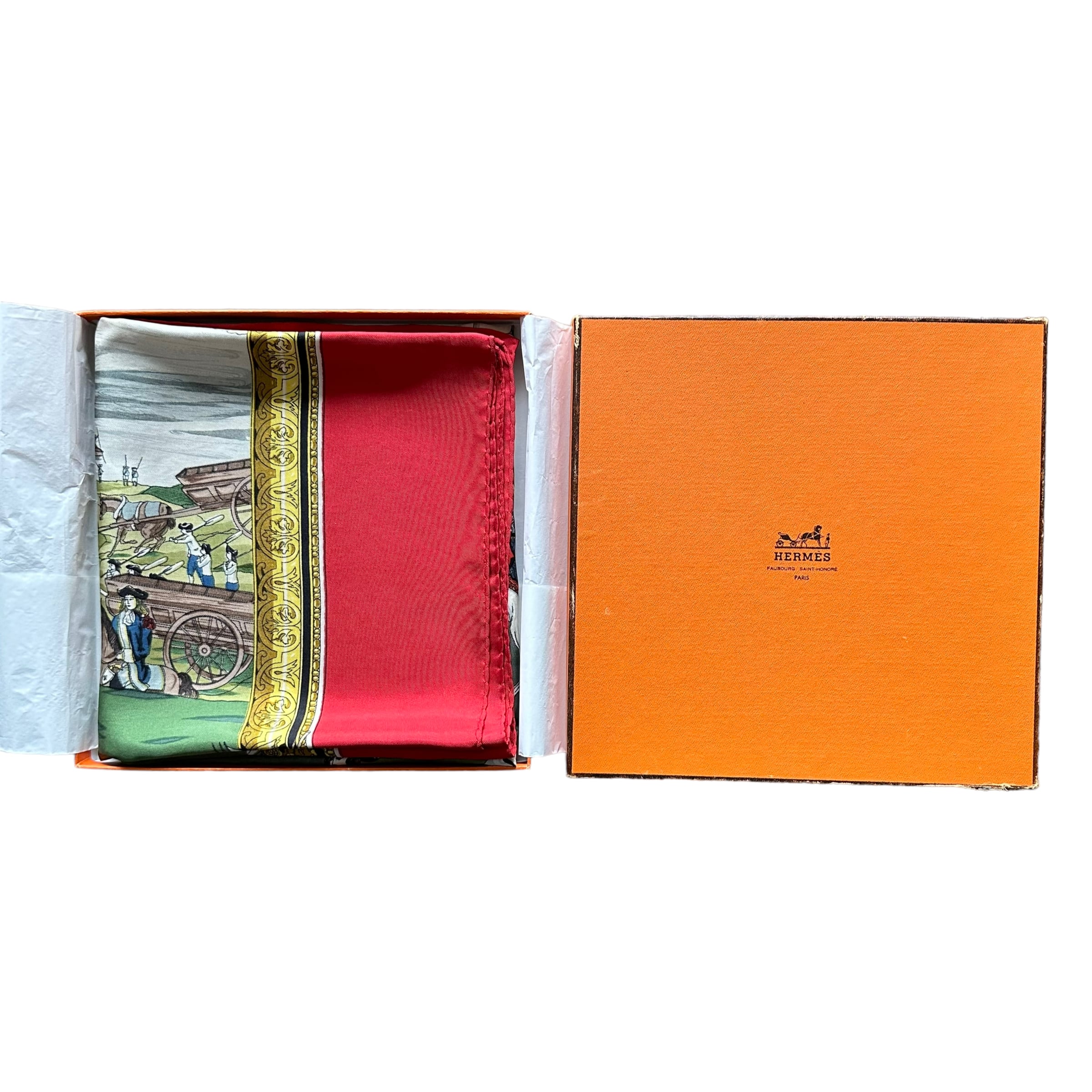 Les Armées en campagne (d'après Juan Dolivar) - FOULARD HERMES 90CM