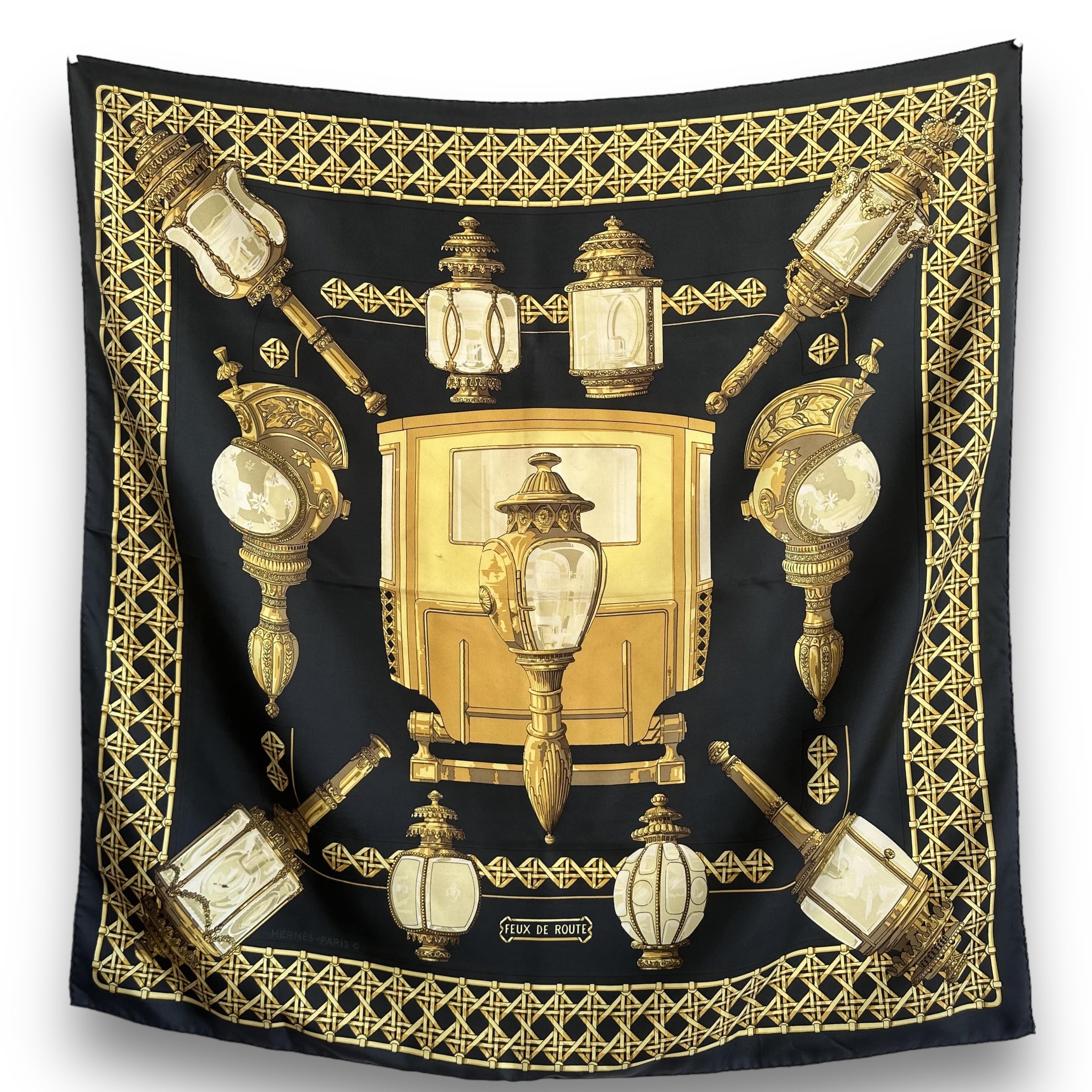 Feux de route - FOULARD HERMES 90CM