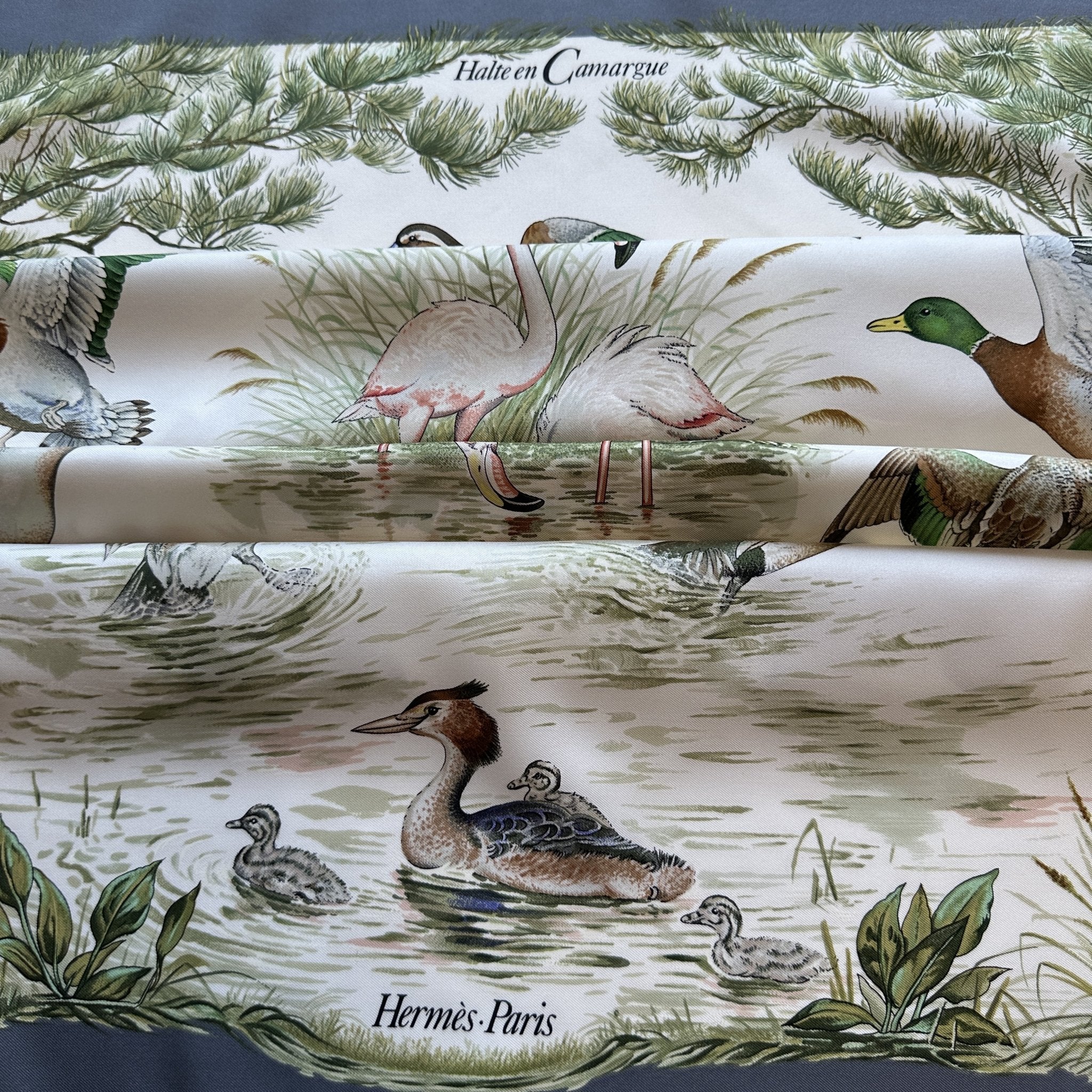 Halte en camargue - FOULARD HERMES 90 CM