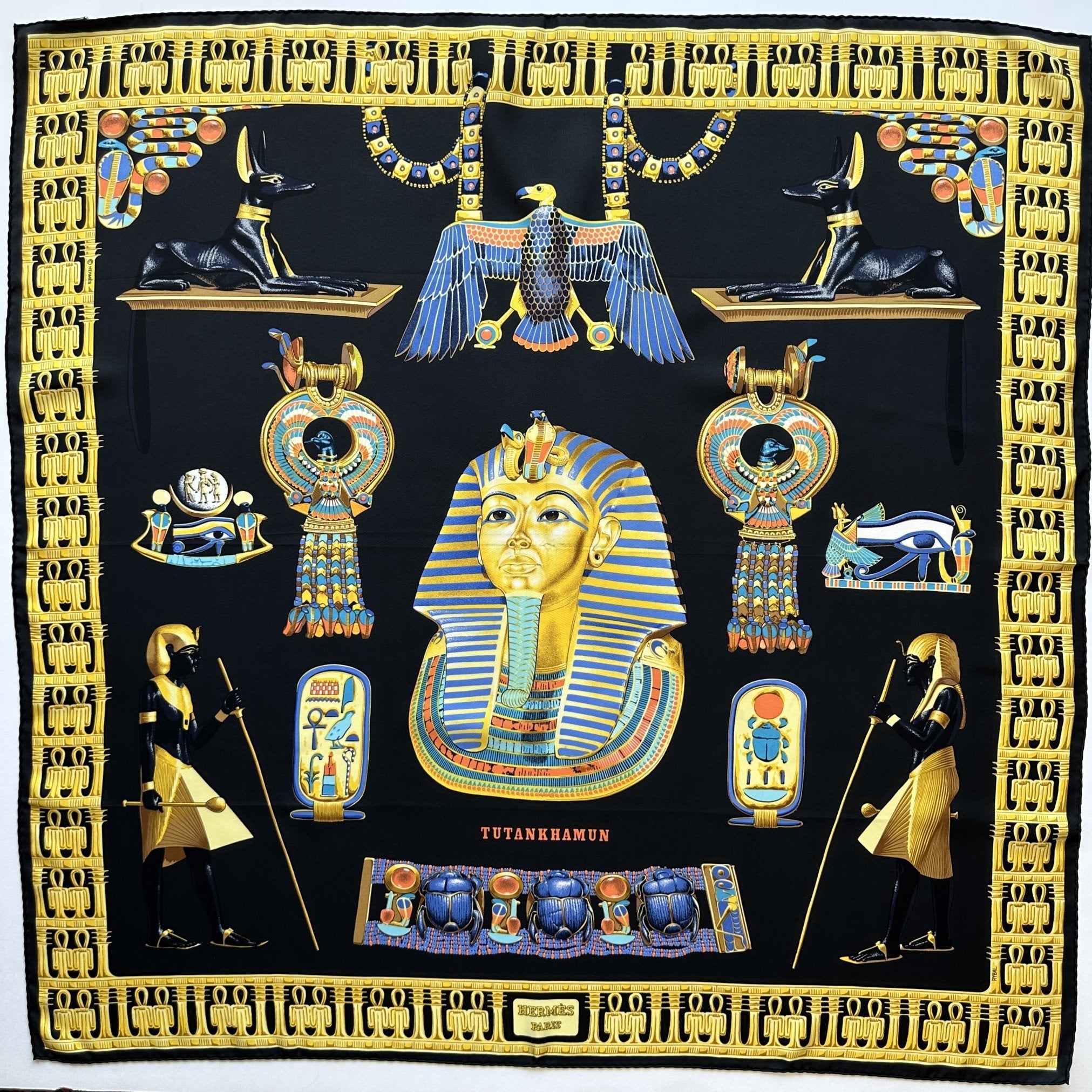 Tutankhamun - FOULARD HERMES 90 CM