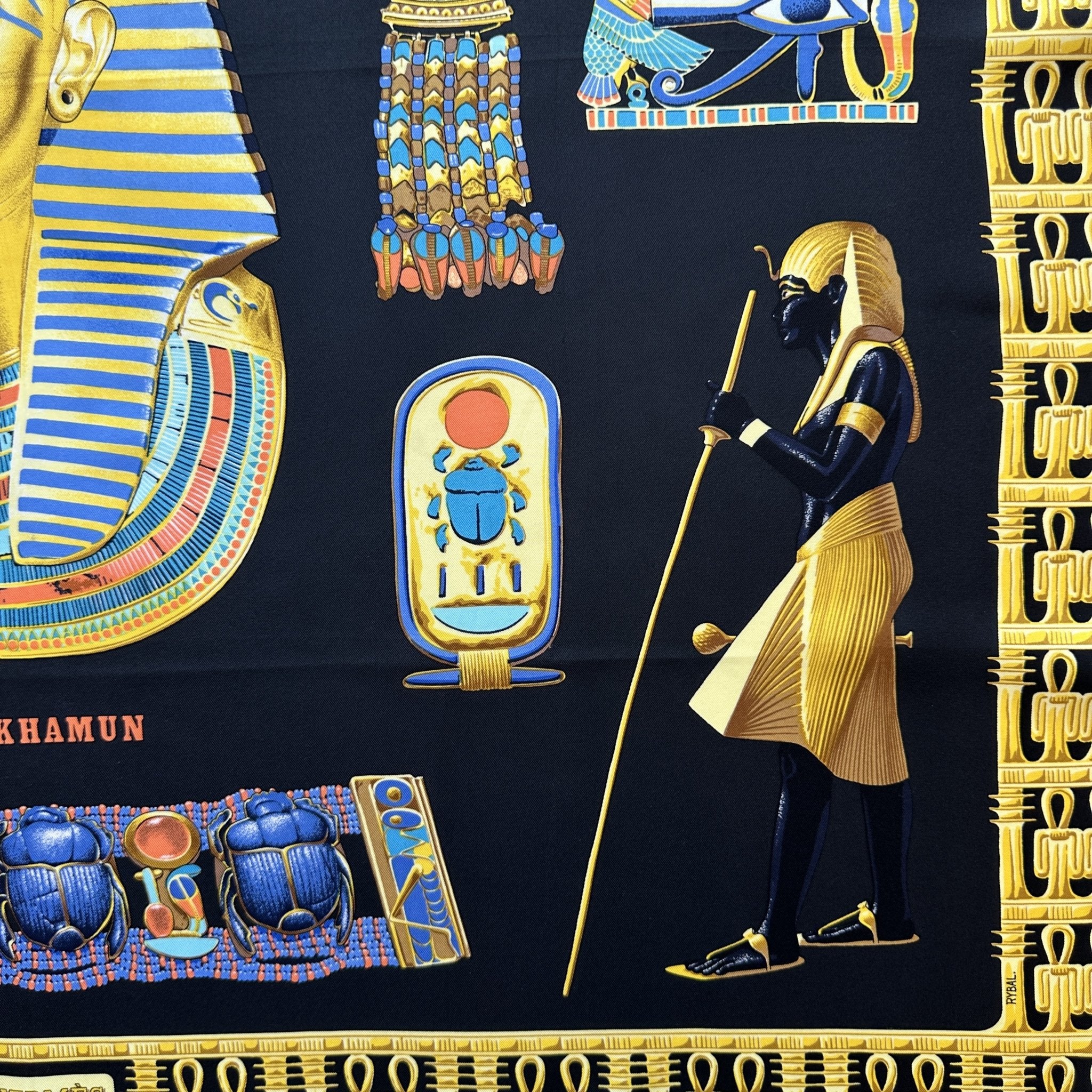 Tutankhamun - FOULARD HERMES 90 CM