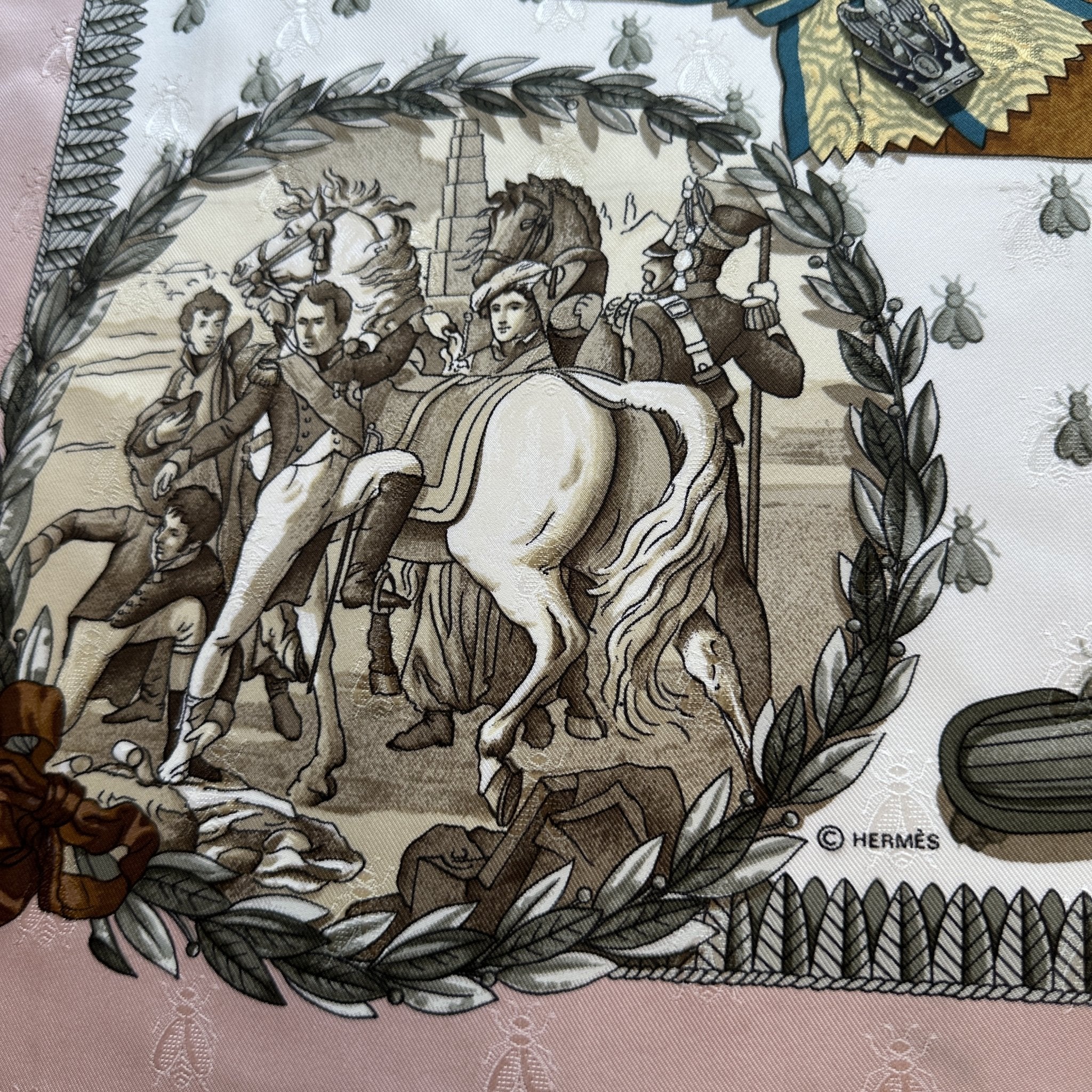 Napoléon -FOULARD HERMES 90 CM