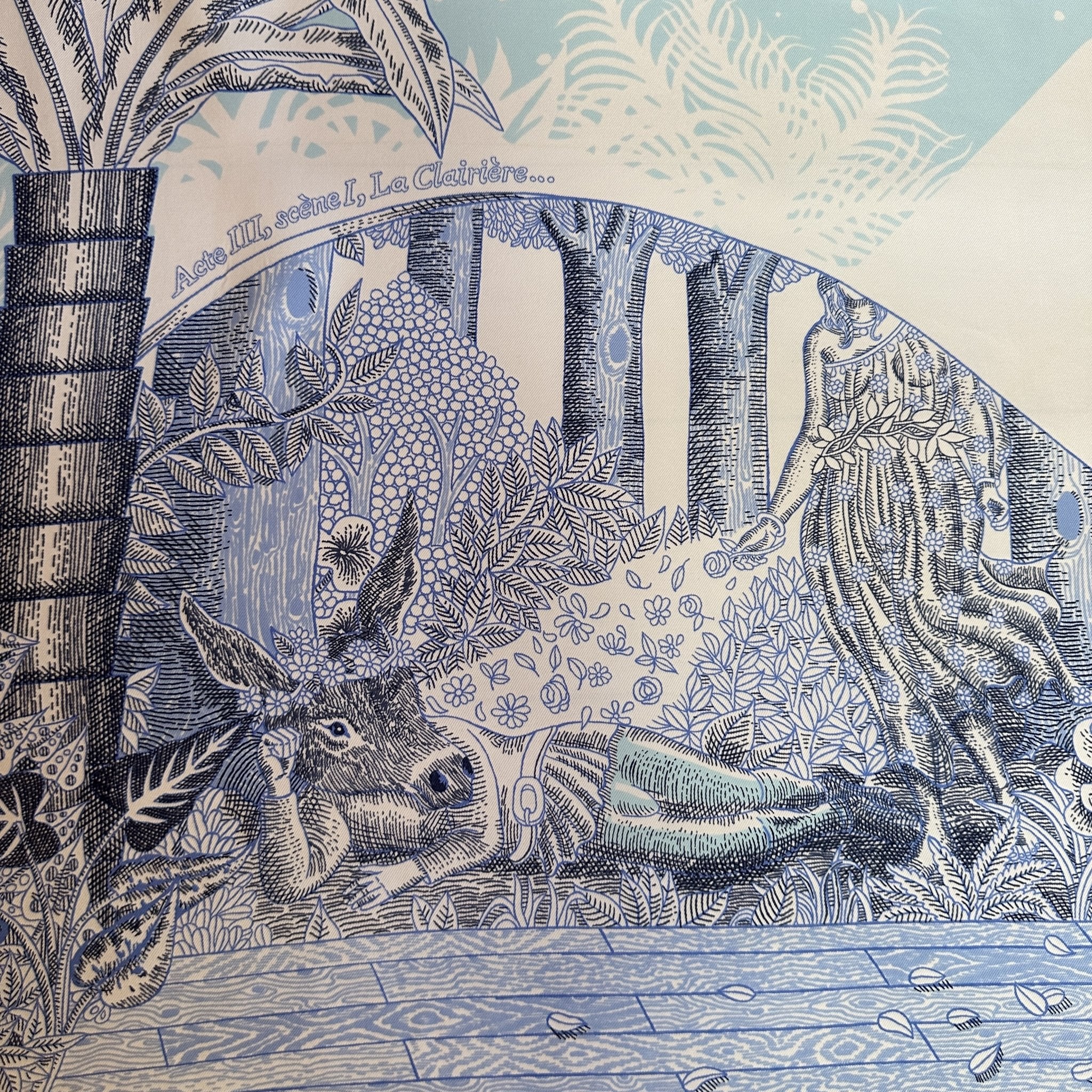 Acte III, scène 1, La clairière - FOULARD HERMES 90CM