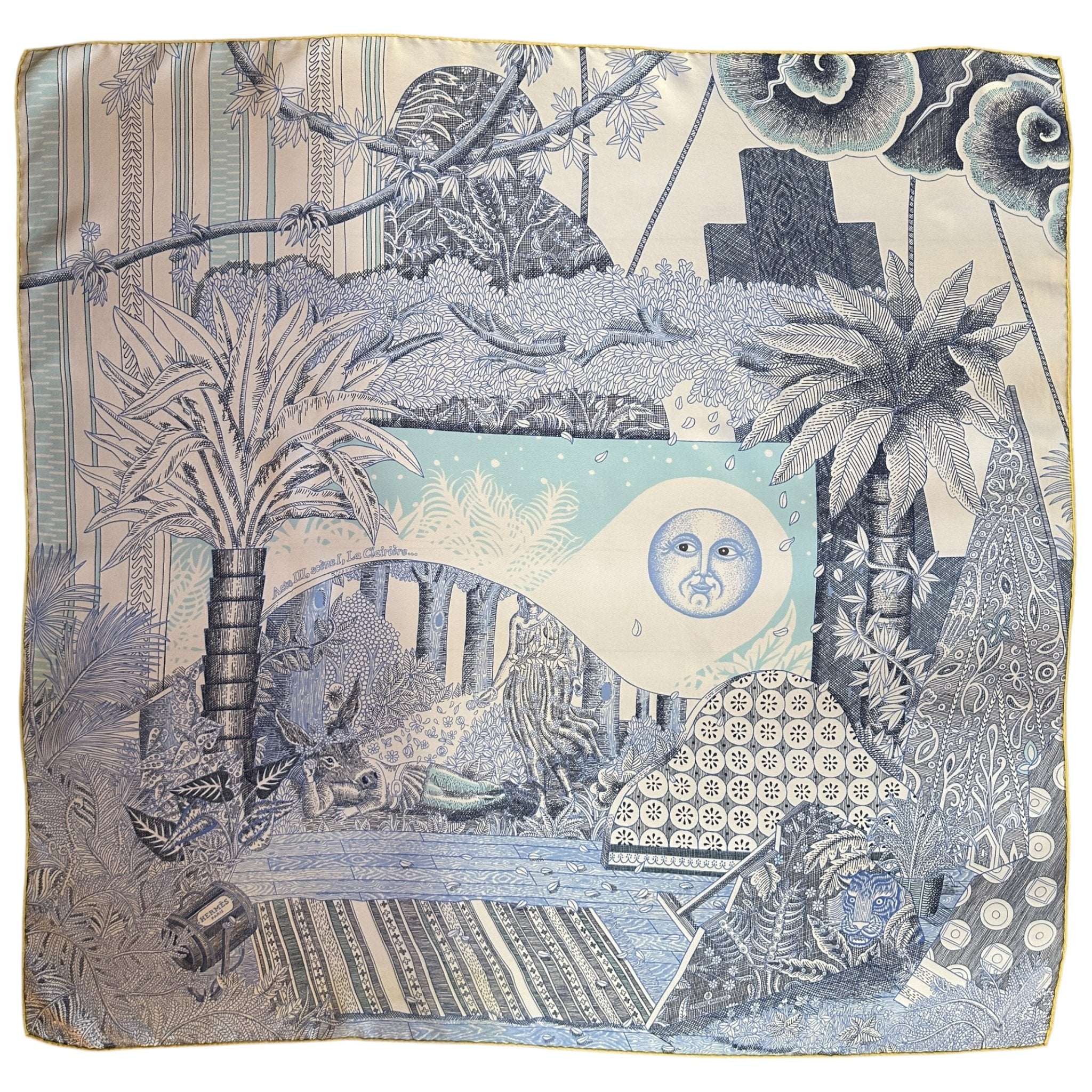 Acte III, scène 1, La clairière - FOULARD HERMES 90CM