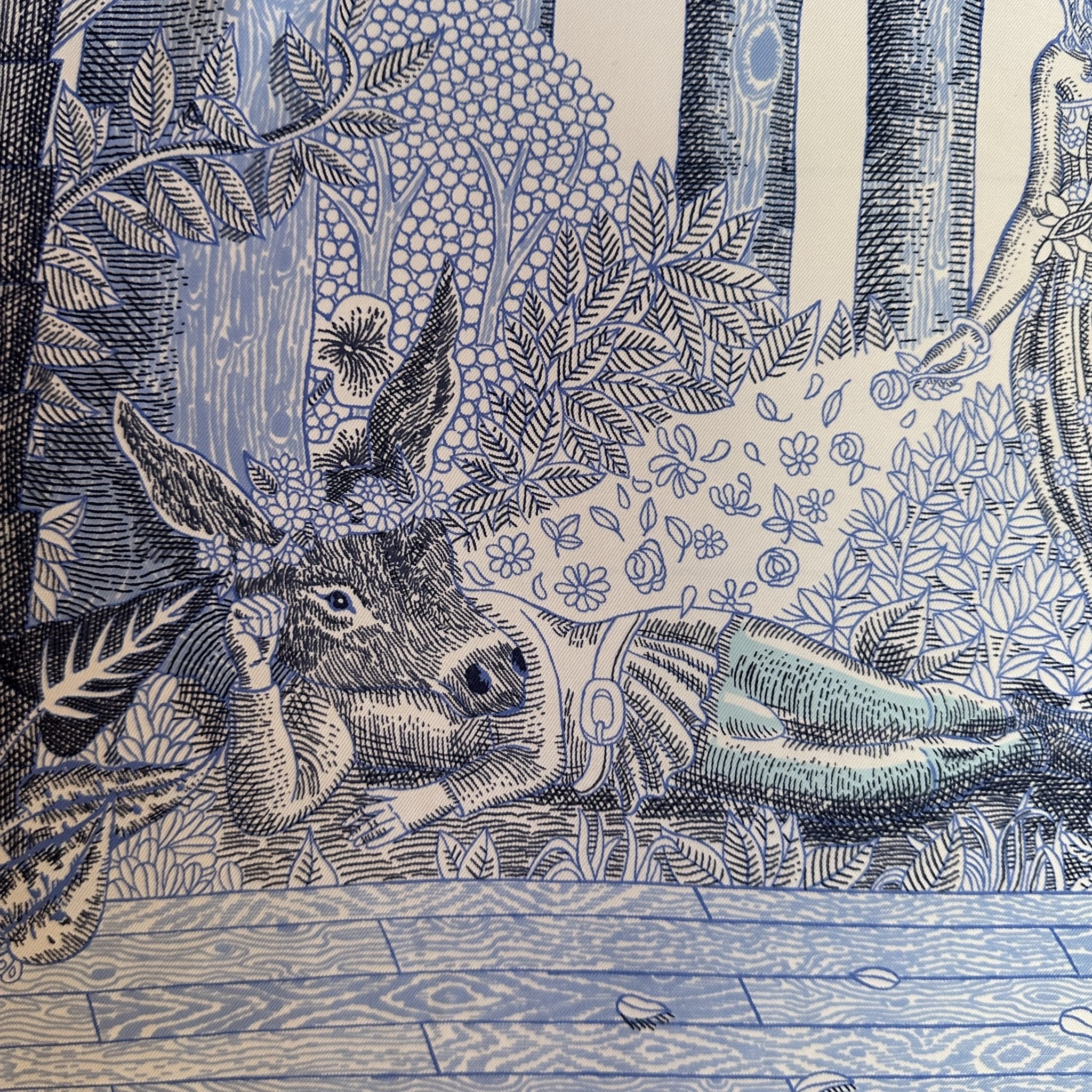 Acte III, scène 1, La clairière - FOULARD HERMES 90CM