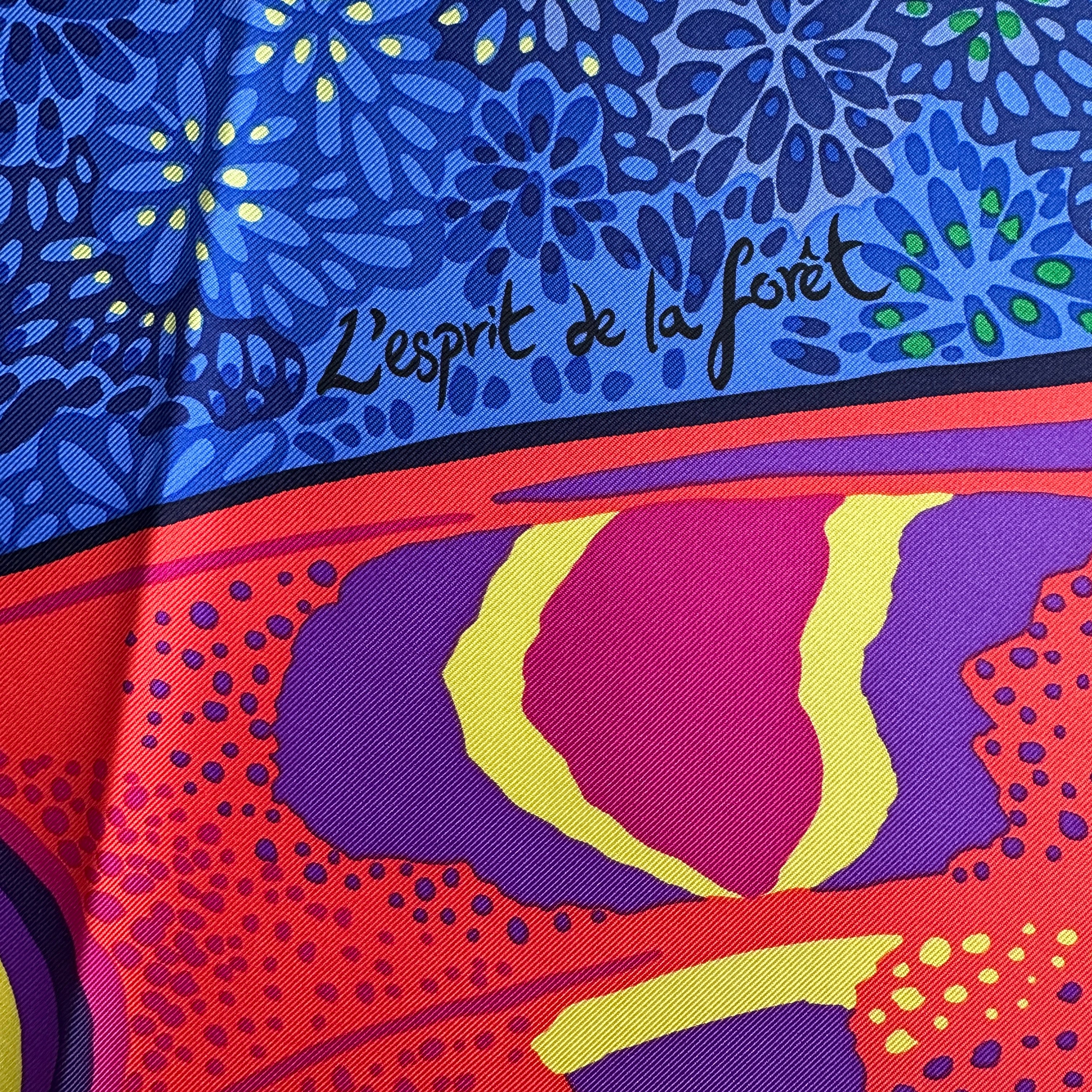 L'esprit de la forêt - Foulard Hermès 90CM