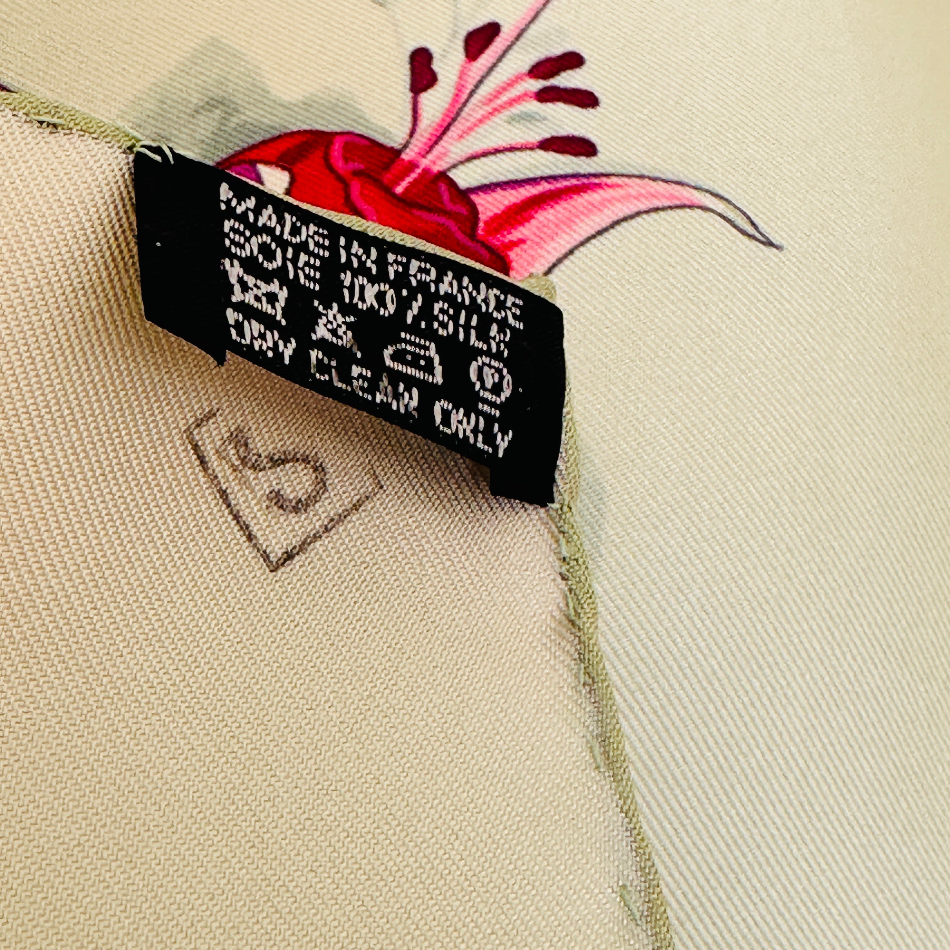 Fleurs de fuchsia - FOULARD HERMES 90 CM