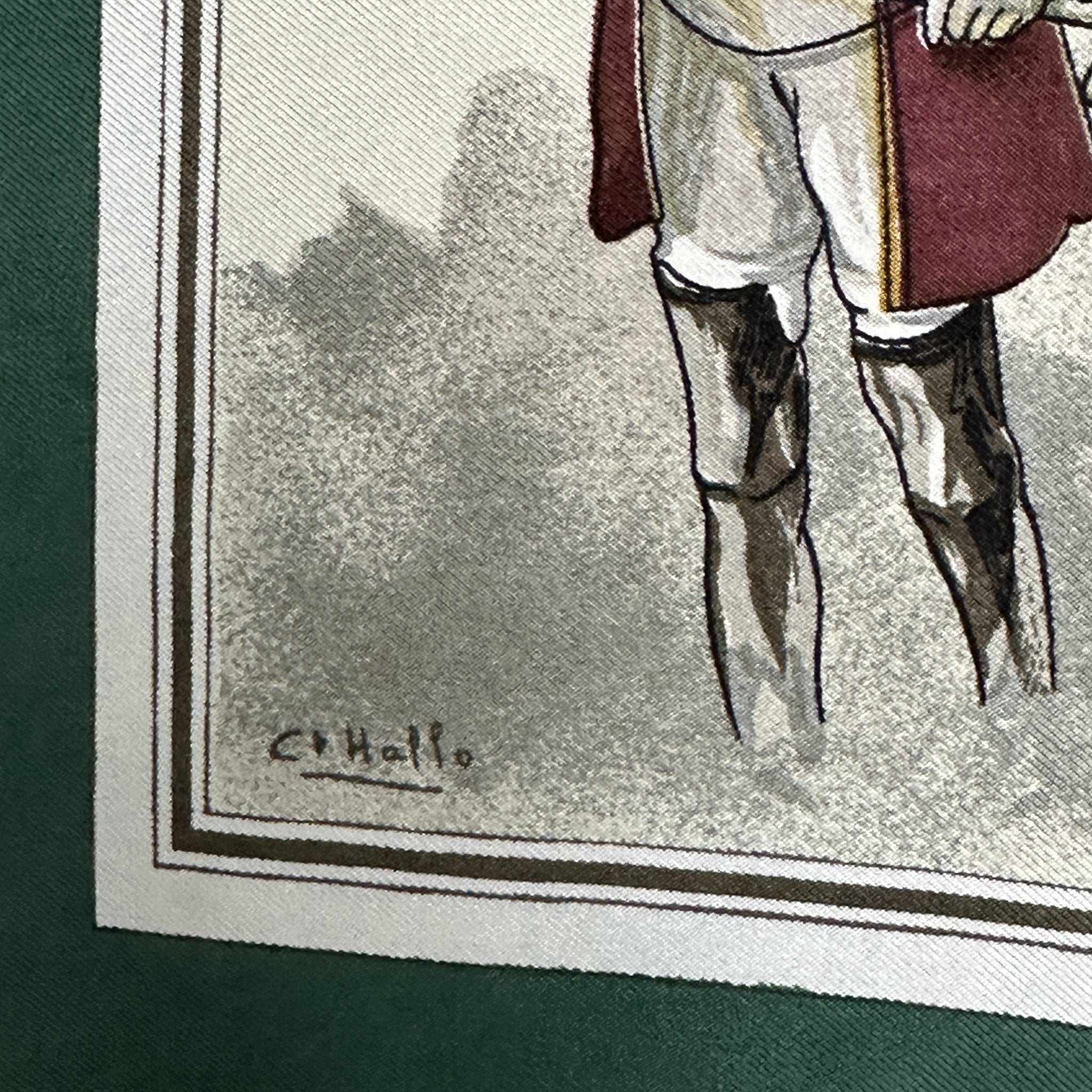 signature du designer charles jean hallo