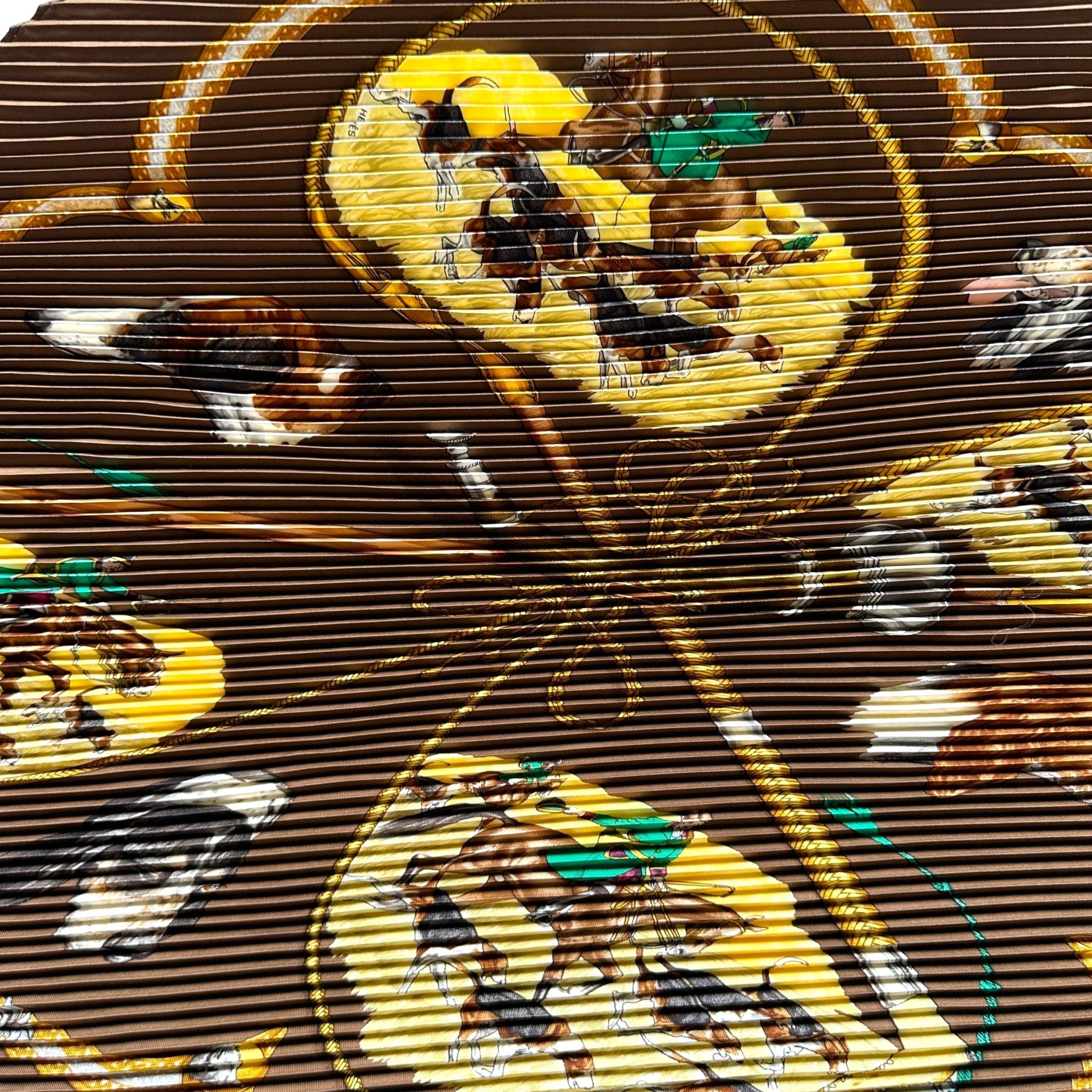 Motif équestre du carré illustré par Jean de Fougerolles