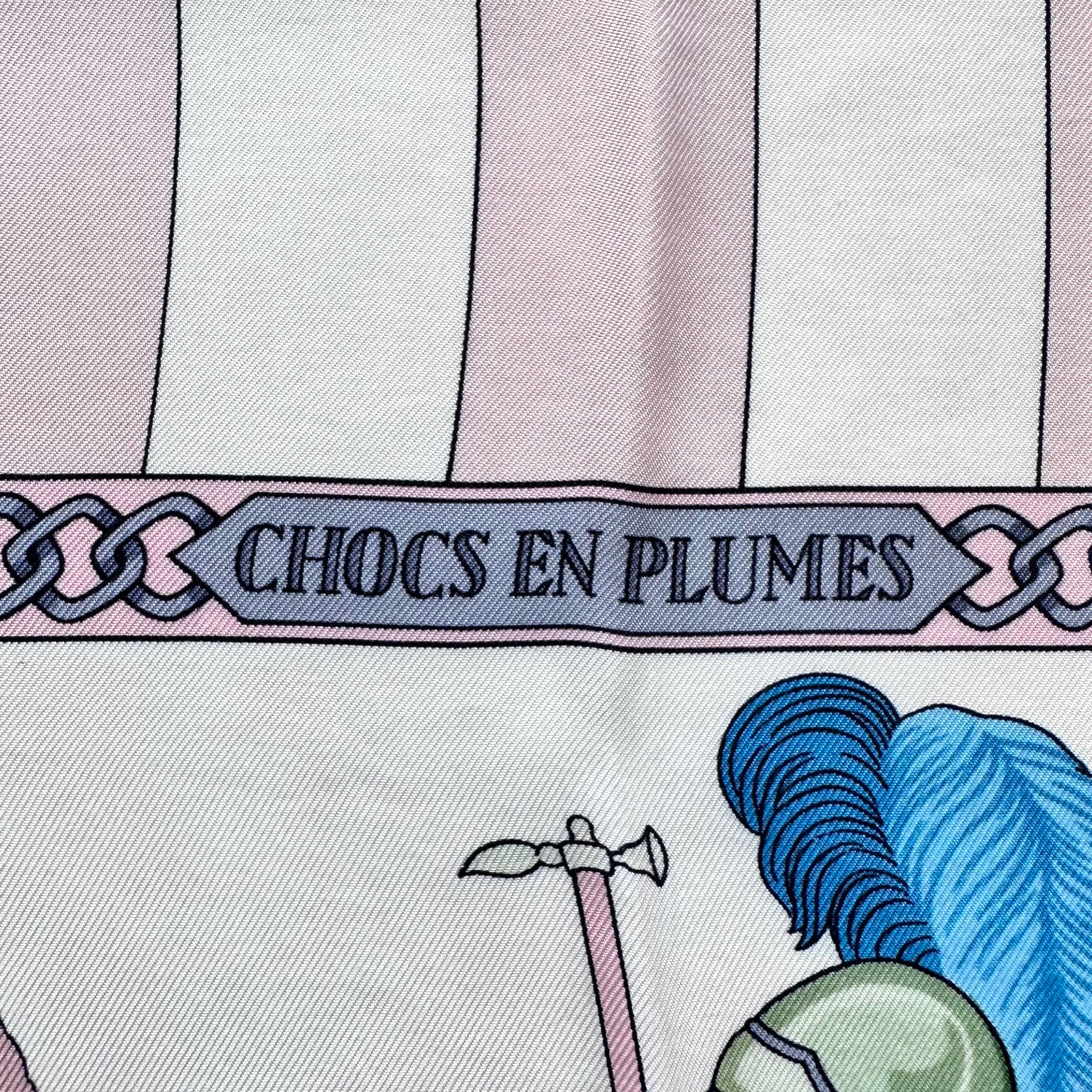 Chocs en plumes - FOULARD HERMES 90 CM