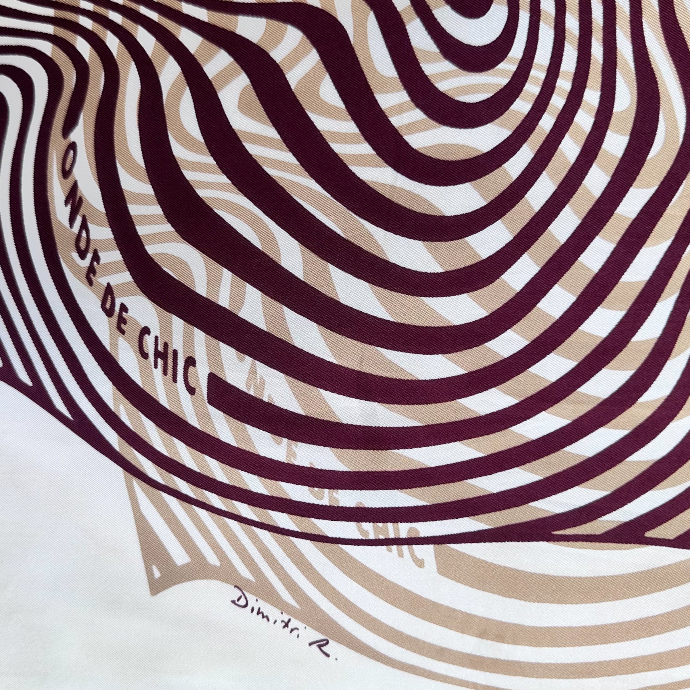 Ondes de chic - FOULARD HERMES 90 CM