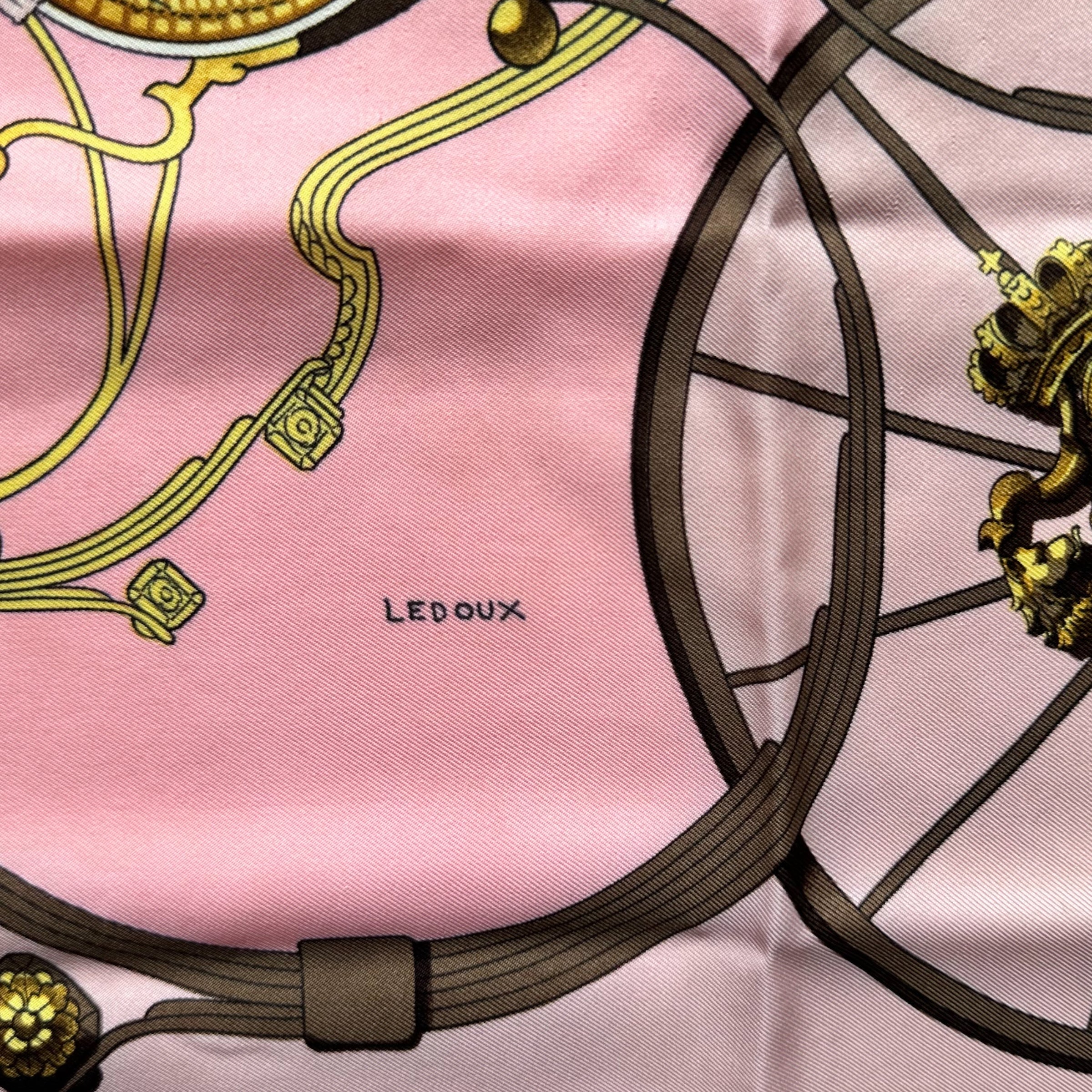 SPRINGS by Philippe Ledoux-FOULARD CARRE HERMES-1974 