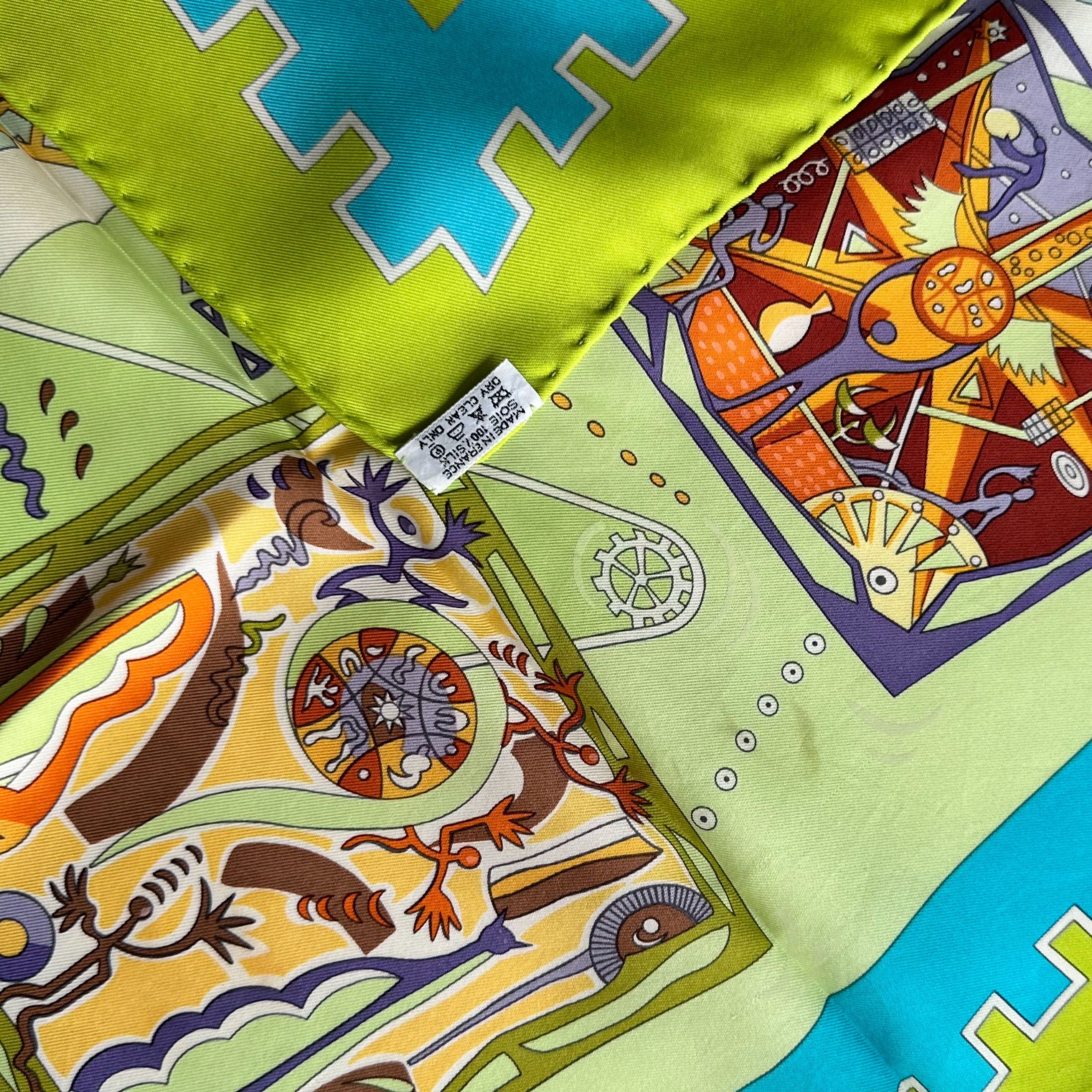 La mécanique des idées - FOULARD HERMES 90 cm