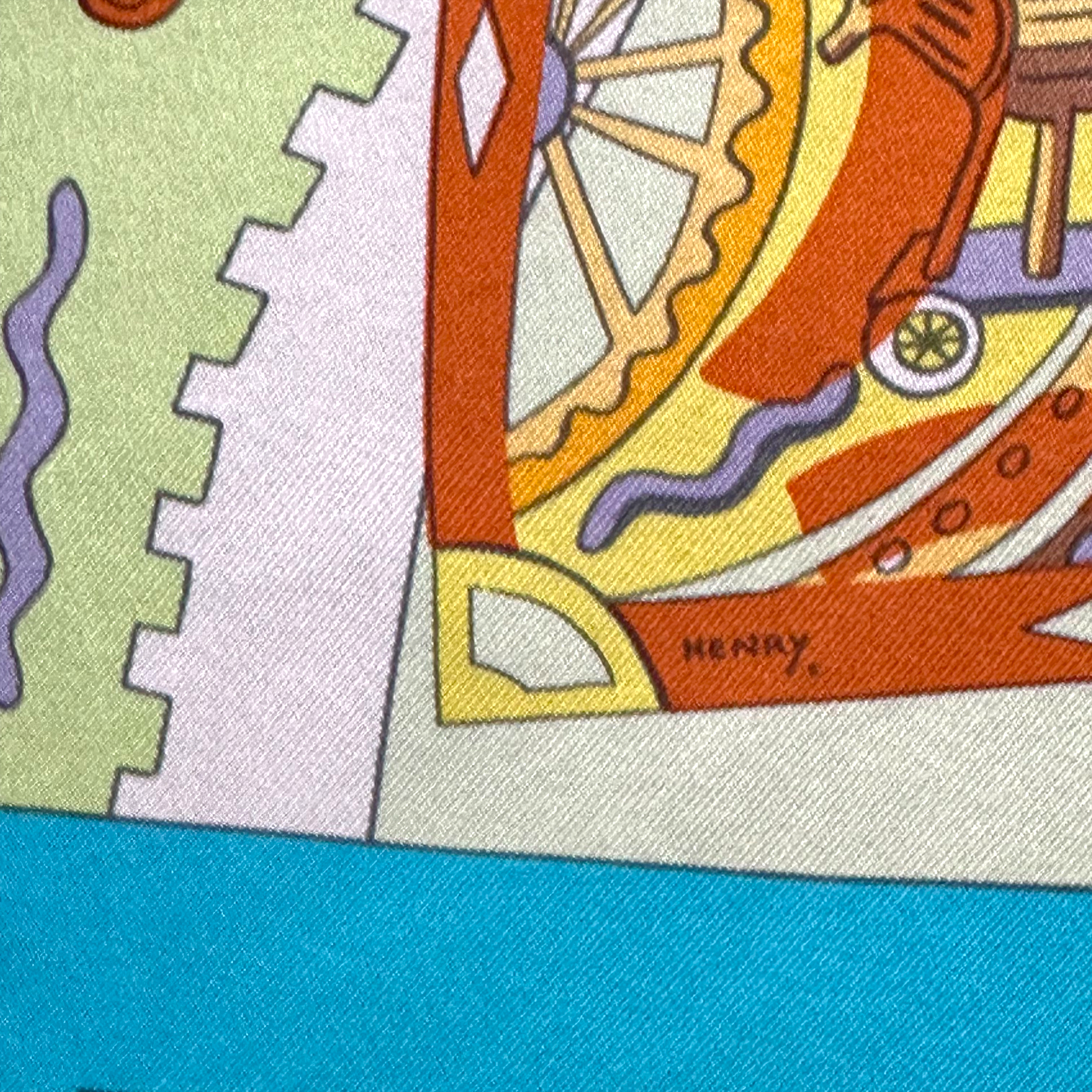 La mécanique des idées - FOULARD HERMES 90 cm