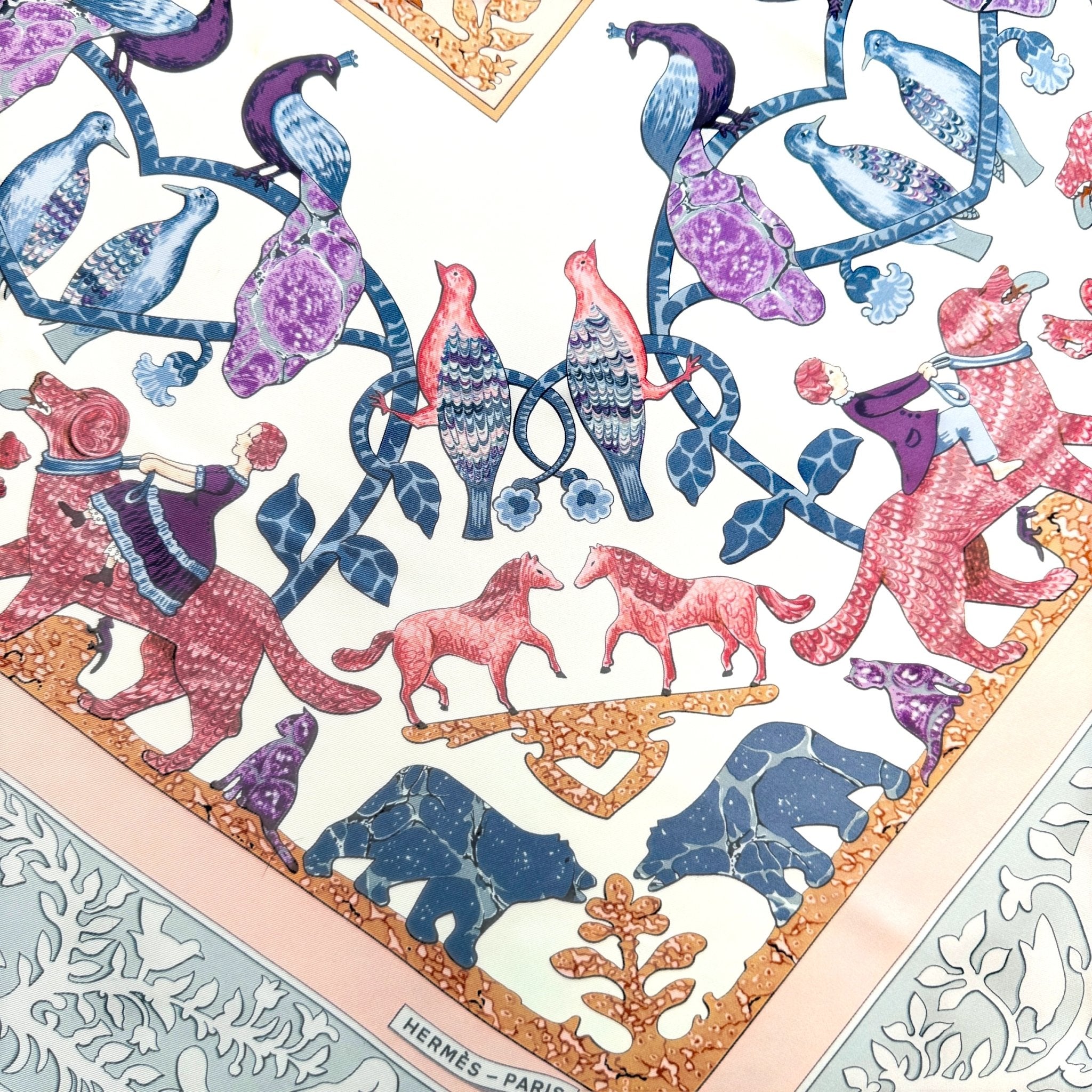 foulard carre hermes edition speciale early america 
