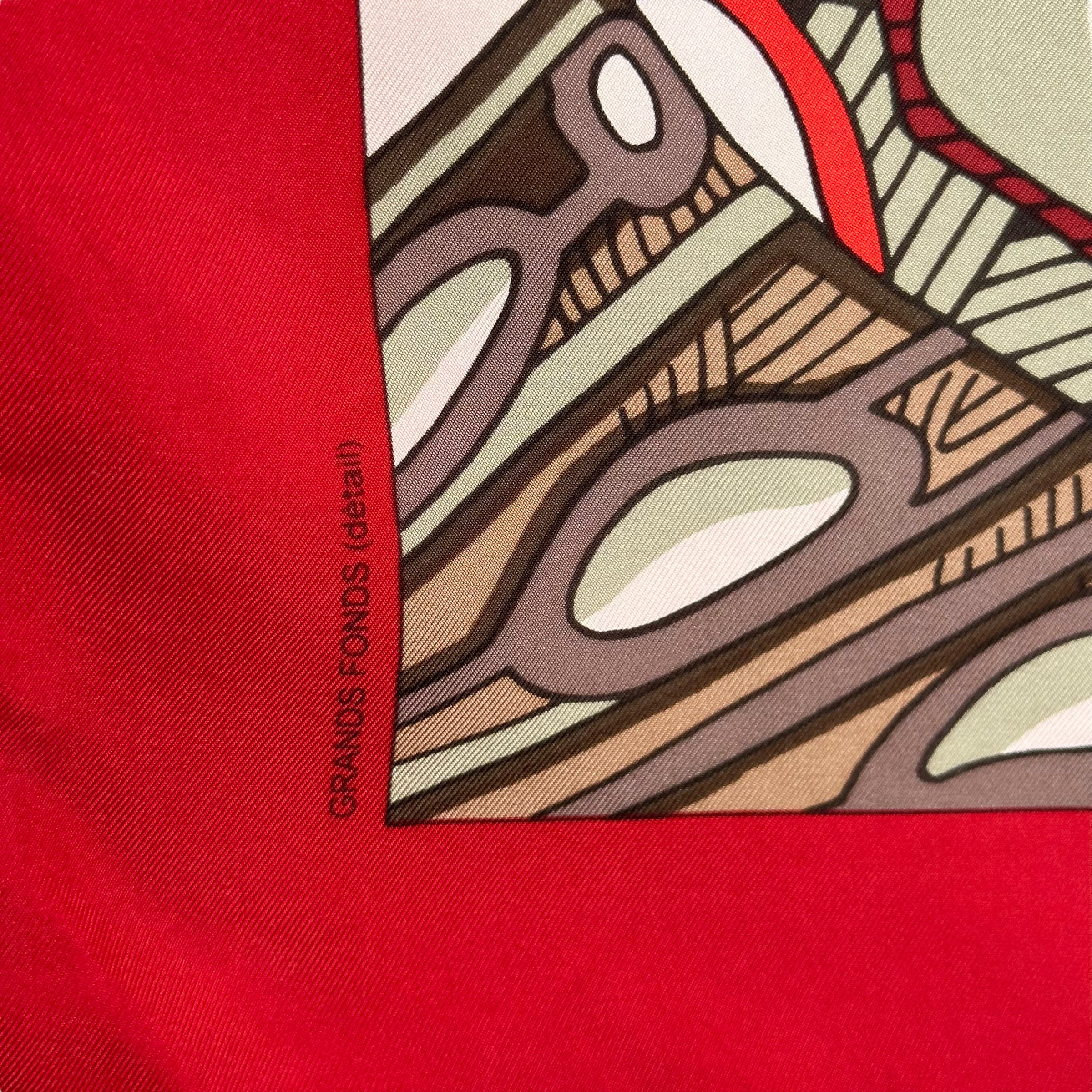 Grands fonds Détail - FOULARD HERMES 90 cm